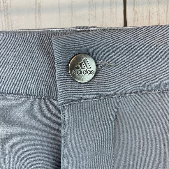 Adidas Gray Three Tapered Regular Fit Golf Pants UPF 50+ Twill Men's Size 32x32 - Picture 3 of 15